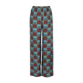La DoubleJ graphic-print silk pyjama set - Blue