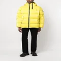 Calvin Klein Jeans padded logo-print jacket - Yellow