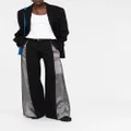 Dion Lee hook-detailed wide leg trousers - Black