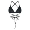 ISABEL MARANT Solange crossover-strap bikini top - Black