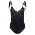 ISABEL MARANT Swan spaghetti-strap swimsuit - Black