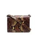Nanushka leather cross-body bag - Brown