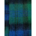 Mackintosh check-pattern fine-knit scarf - Blue