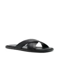 Versace Greca-pattern open-toe slides - Black