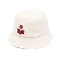 ISABEL MARANT embroidered logo bucket hat - Neutrals