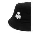 ISABEL MARANT embroidered logo bucket hat - Black