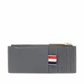Thom Browne RWB stripe compact wallet - Grey
