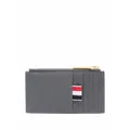 Thom Browne RWB stripe compact wallet - Grey