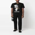 Versace illustration-print organic cotton T-shirt - Black