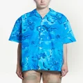 Marni floral-print short-sleeve shirt - Blue