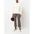 Jil Sander flared cropped trousers - Brown