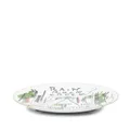 GINORI 1735 Rain Rock Creek porcelain plate - White