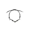 Alexander McQueen skull drawstring bracelet - Black