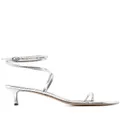 ISABEL MARANT 60mm ankle-strap sandals - Silver