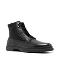 Calvin Klein padded-panel lace-up boots - Black