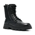 Calvin Klein chunky lace-up combat boots - Black