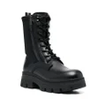 Calvin Klein chunky lace-up combat boots - Black