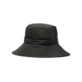 GANNI logo-patch bucket hat - Black