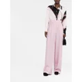 Alexander McQueen pleated high-waisted trousers - Pink
