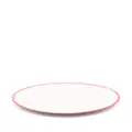 Ann Demeulemeester X Serax set of two porcelain contrast rim plates - White