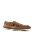 Tod's espadrille-detail loafers - Brown