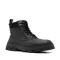 Calvin Klein lace-up combat Chelsea boots - Black