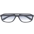 Gucci Eyewear pilot-frame mirrored sunglasses - Black
