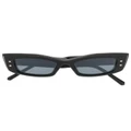 Valentino Eyewear Rockstud rectangle-frame sunglasses - Black