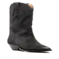 ISABEL MARANT Duerto leather boots - Grey