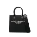 Dolce & Gabbana small raised logo tote bag - Black