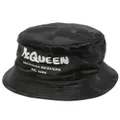 Alexander McQueen logo-print bucket hat - Black