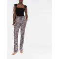 Missoni zigzag-woven tailored trousers - Blue
