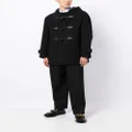 Versace hooded duffle coat - Black