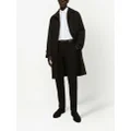 Dolce & Gabbana logo-tag single-breasted trench coat - Black