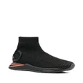 Ferragamo Gardena sock ankle sneakers - Black