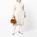 ISABEL MARANT long-sleeve asymmetric-design dress - Brown