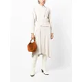 ISABEL MARANT long-sleeve asymmetric-design dress - Brown