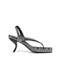 GIABORGHINI Rosie 13 70mm thong sandals - Black