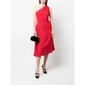 Christian Dior Pre-Owned 2010 gathered one-shoulder silk dress