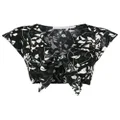 Clube Bossa floral bikini top - Black