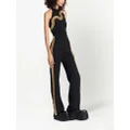 Balmain sequin-embellished wide-leg trousers - Black