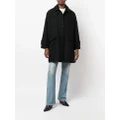 Mackintosh HUMBIE wool overcoat - Black