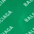 Balenciaga Allover Logo Macro scarf - Green