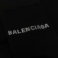 Balenciaga crystal-embellished logo socks - Black