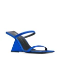 Giuseppe Zanotti square-toe sculpted-heel sandal - Blue