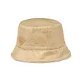 Prada crystal-embellished satin bucket hat - Gold