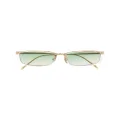 Linda Farrow rectangular frame sunglasses - Gold