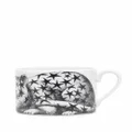 Fornasetti graphic-print porcelain tea set - Black