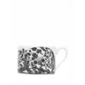 Fornasetti illustration-print porcelain tea set - Black