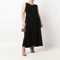 Norma Kamali sleeveless velvet long dress - Black
